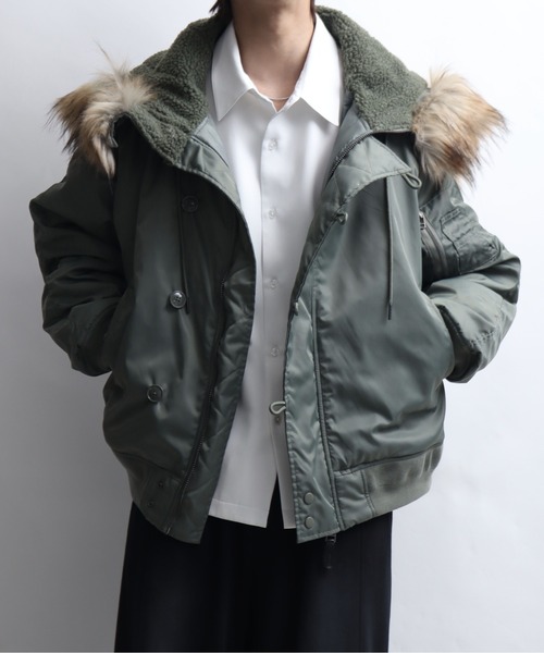 【超入手困難】ファーファー　N-2B割れフードミリタリーファージャケット　ピンク 楽天市場】n2b ファーの通販