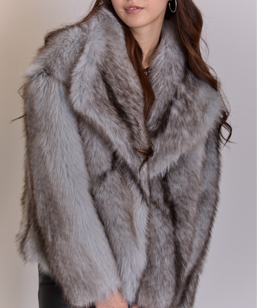 pumpkin port（パンプキンポート） コート アウター MIXカラーフェイク