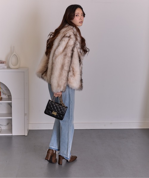 pumpkin port（パンプキンポート） コート アウター MIXカラーフェイク