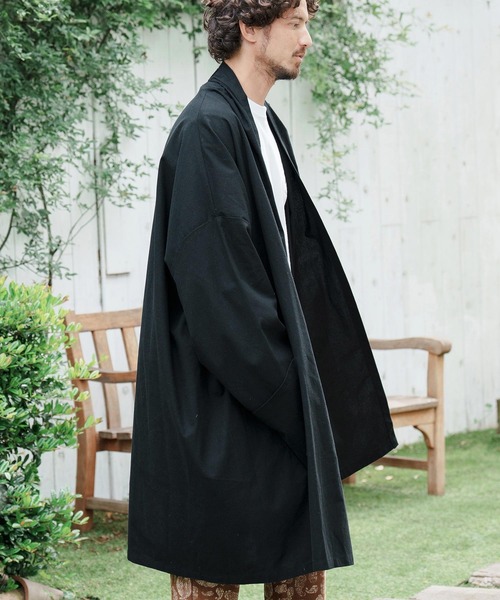 CAMBIO（カンビオ） ノーカラーコート M チャコール メンズ : ZOZOTOWN