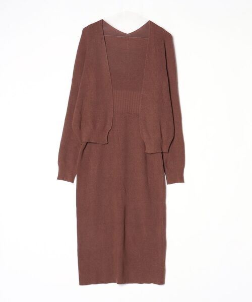 FRAY I.D（フレイ・アイディー） ニットワンピース FREE ブラウン