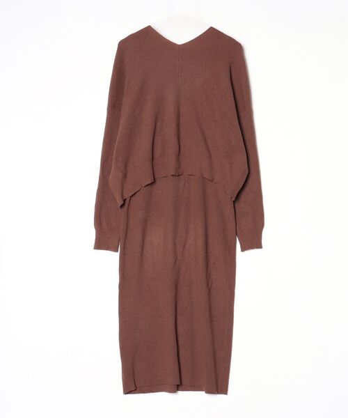 FRAY I.D（フレイ・アイディー） ニットワンピース FREE ブラウン