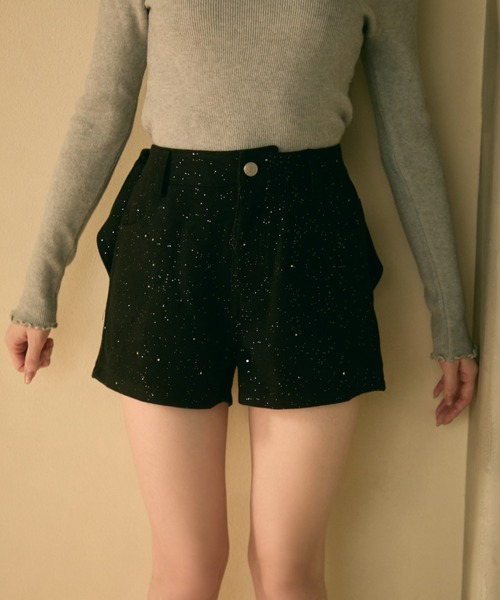 TITTY＆CO.（ティティーアンドコー） パンツ バックリボンラメショート