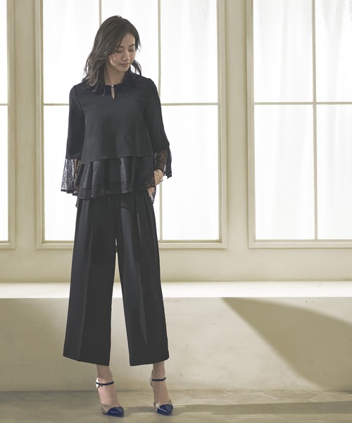 「RUIRUE BOUTIQUE」 セットアップ L ネイビー レディース_画像4