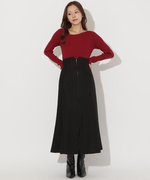 AND COUTURE（アンドクチュール） スカート フロントZIPマーメイド