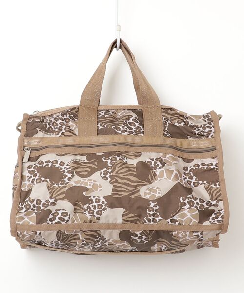 【極美品】LESPORTSAC レスポートサック ボストン 大容量 ブラウン LeSportsac（レスポートサック） ボストンバッグ - ブラウン