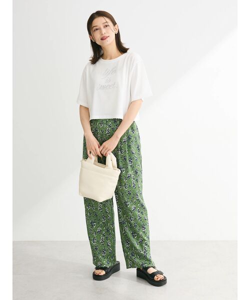 「Green Parks」 イージーパンツ FREE グリーン レディース_画像3