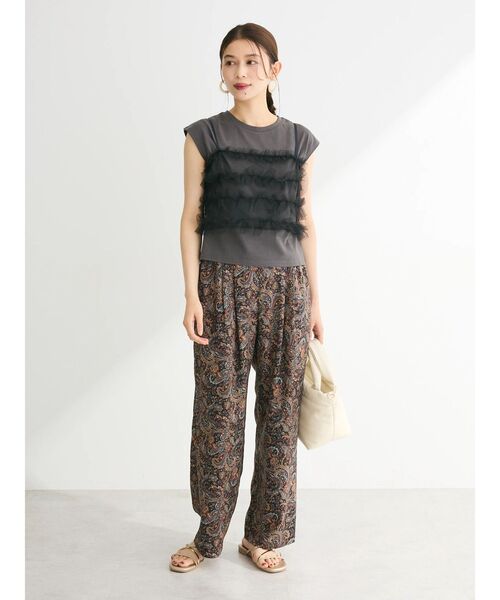 「Green Parks」 イージーパンツ FREE グリーン レディース_画像7