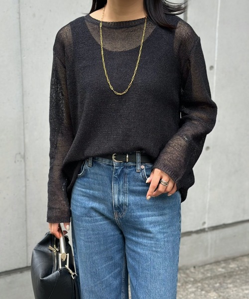 「Emma Taylor」 長袖カットソー FREE ブラック レディース_画像2