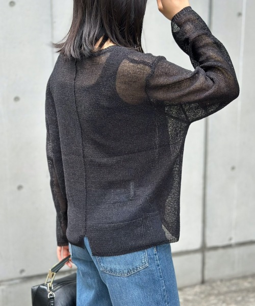 「Emma Taylor」 長袖カットソー FREE ブラック レディース_画像4