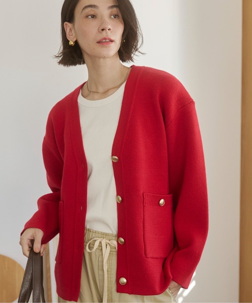 ANGIE カーディガン 「オケージョン対応 / セレモニー対応」金ボタン