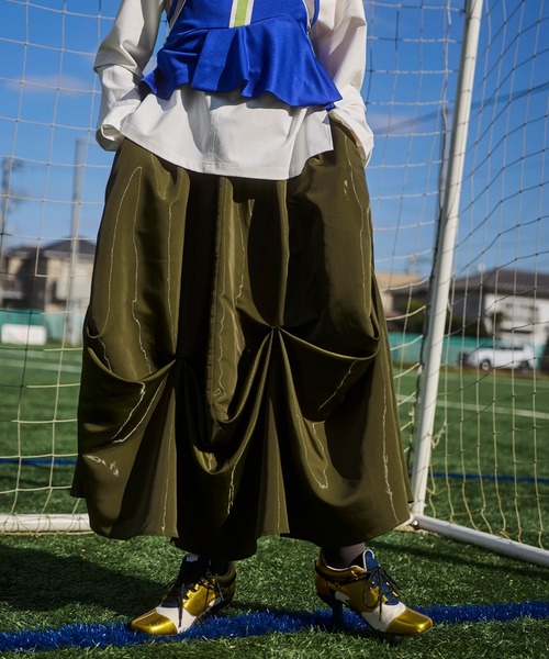 OMMO（オーエムエムオー） ロング スカート UP TUCK VOLUME SK