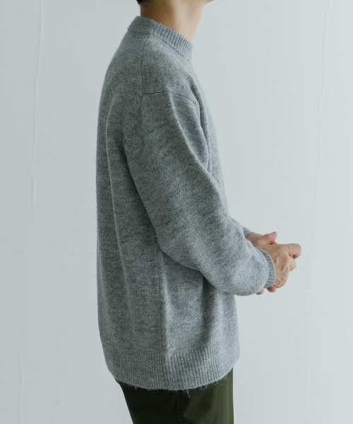 「URBAN RESEARCH」 長袖ニット LARGE ネイビー メンズ_画像4