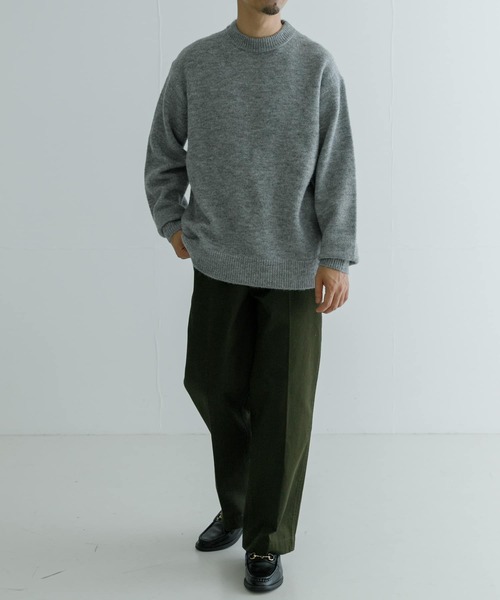 「URBAN RESEARCH」 長袖ニット LARGE ネイビー メンズ_画像5