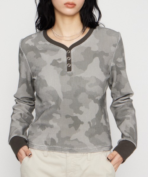 LAGUA GEM（ラグアジェム） tシャツ CAMOUFLAGE CUT トップス