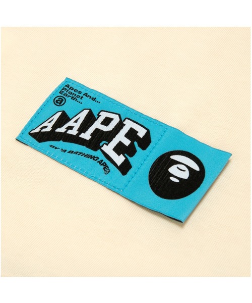 「AAPE BY A BATHING APE」 半袖Tシャツ MEDIUM ブラック メンズ_画像4