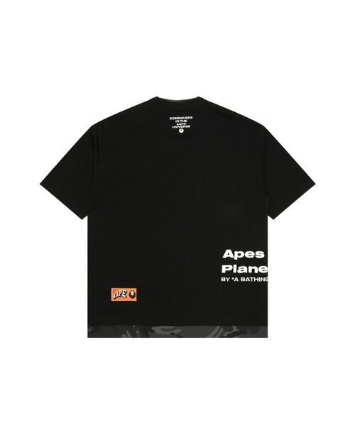 「AAPE BY A BATHING APE」 半袖Tシャツ MEDIUM ブラック メンズ_画像7