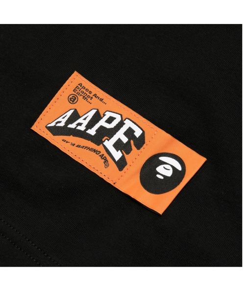 「AAPE BY A BATHING APE」 半袖Tシャツ MEDIUM ブラック メンズ_画像9