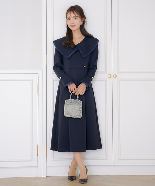 le reve vaniller（ル レーヴ ヴァニレ） ワンピース アシメカラー