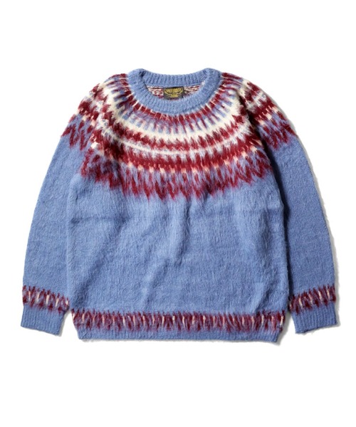 「HOUSTON」 「UNIVERD72」長袖ニット X-LARGE ブラック メンズ_画像2