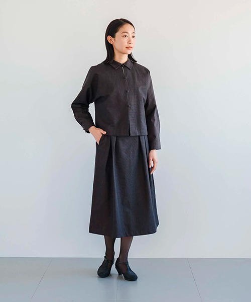 tomyamknスカート D スカート コットンラミータックスカート : ZOZOTOWN Yahoo!店 - 通販