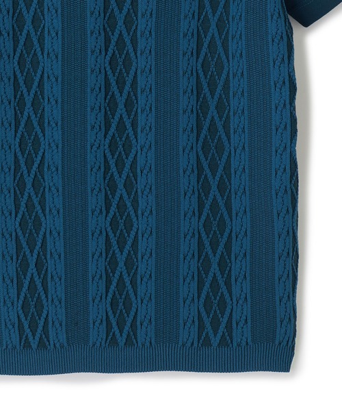 MEN'S BIGI（メンズビギ） tシャツ アラン調 ニットコンビTシャツ