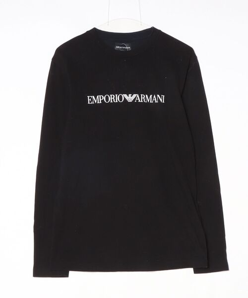 EMPORIO ARMANI」 長袖Tシャツ L ブラック メンズ EMPORIO ARMANI 