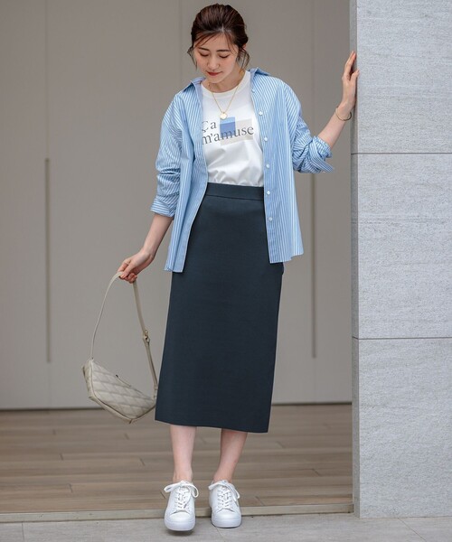 「23区 S」 長袖シャツ 34 ピンク レディース_画像6