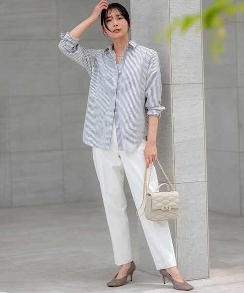 「23区 S」 長袖シャツ 34 ピンク レディース_画像9