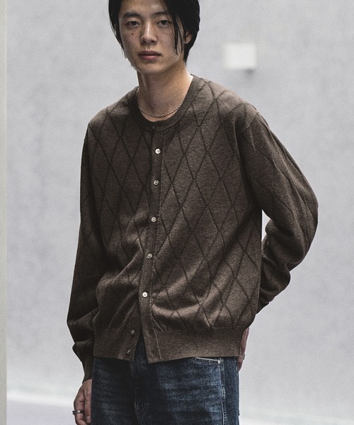 WYM LIDNM カーディガン T/C CREW COMPACT CARDIGAN メンズ レディース