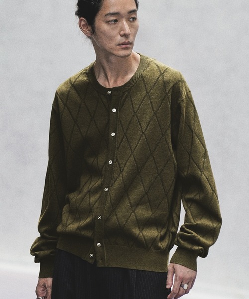 WYM LIDNM カーディガン T/C CREW COMPACT CARDIGAN メンズ レディース