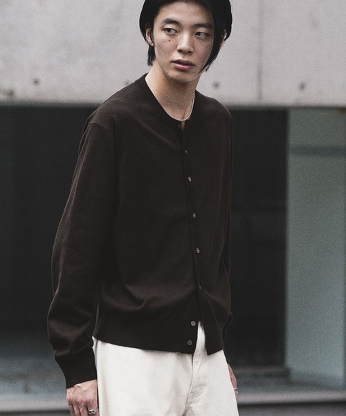 WYM LIDNM カーディガン T/C CREW COMPACT CARDIGAN メンズ レディース