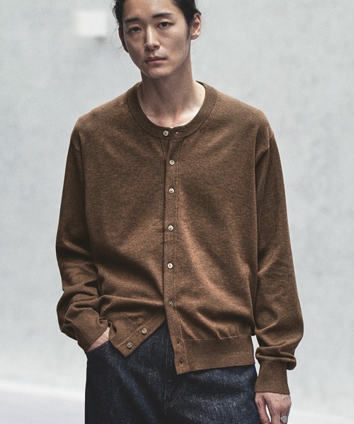WYM LIDNM カーディガン T/C CREW COMPACT CARDIGAN メンズ レディース
