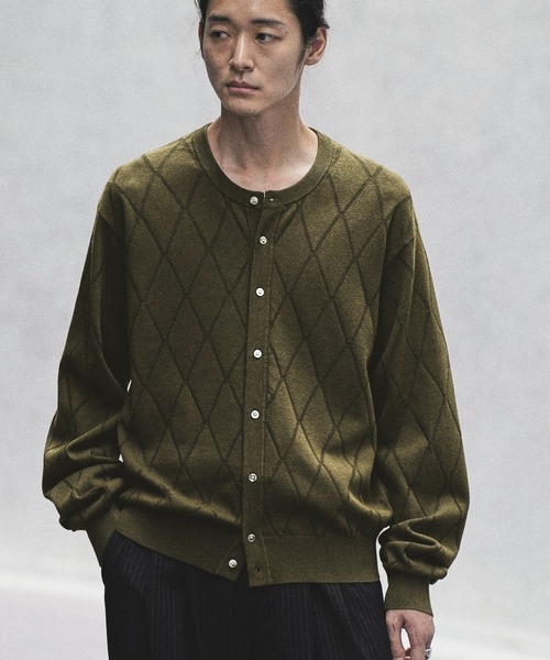 WYM LIDNM カーディガン T/C CREW COMPACT CARDIGAN メンズ レディース