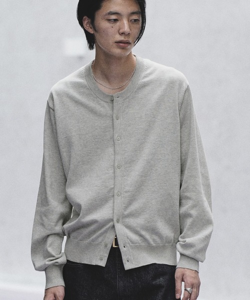 WYM LIDNM カーディガン T/C CREW COMPACT CARDIGAN メンズ レディース