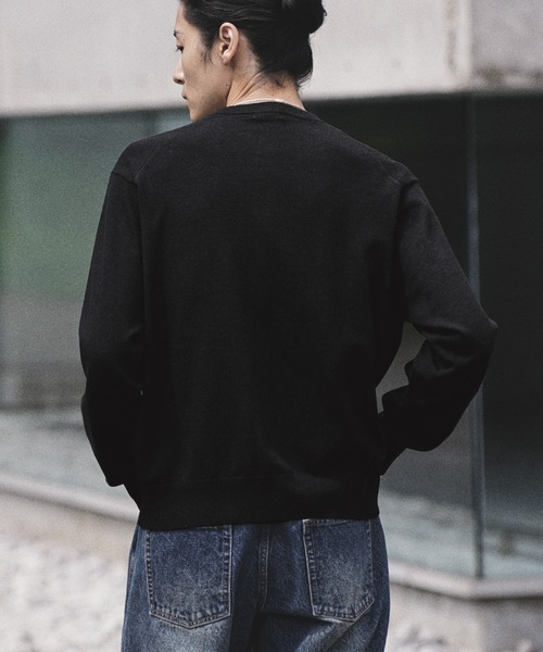 WYM LIDNM カーディガン T/C CREW COMPACT CARDIGAN メンズ レディース