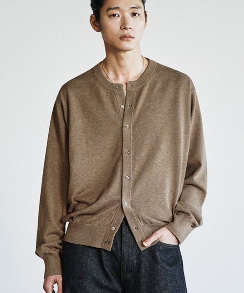 WYM LIDNM カーディガン T/C CREW COMPACT CARDIGAN メンズ レディース