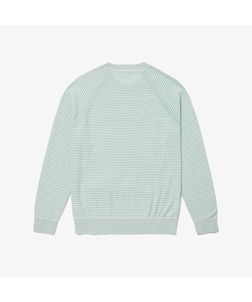「LACOSTE」 長袖ニット 3 グレー メンズ