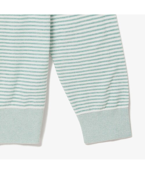 「LACOSTE」 長袖ニット 3 グレー メンズ