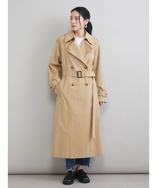 トレンチコート コート 撥水オーバーサイズトレンチコート レディース | Mila Owen | 01