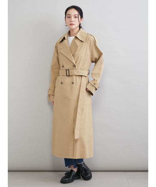 トレンチコート コート 撥水オーバーサイズトレンチコート レディース | Mila Owen | 06