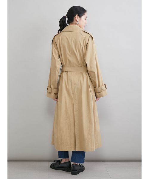 トレンチコート コート 撥水オーバーサイズトレンチコート レディース | Mila Owen | 09