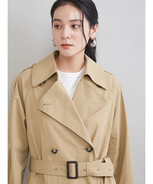 トレンチコート コート 撥水オーバーサイズトレンチコート レディース | Mila Owen | 10