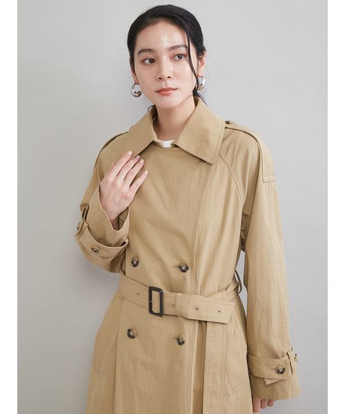トレンチコート コート 撥水オーバーサイズトレンチコート レディース | Mila Owen | 19