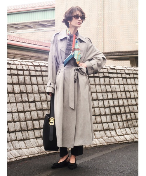 トレンチコート コート 撥水オーバーサイズトレンチコート レディース | Mila Owen | 03