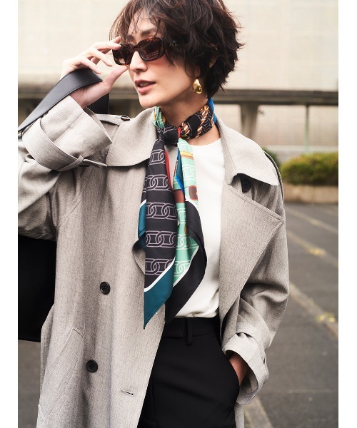 トレンチコート コート 撥水オーバーサイズトレンチコート レディース | Mila Owen | 05