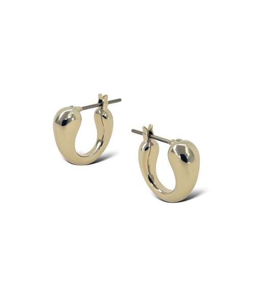 ピアス Drop Curve Hoop Pierce / 金属アレルギー対応 レディースの画像