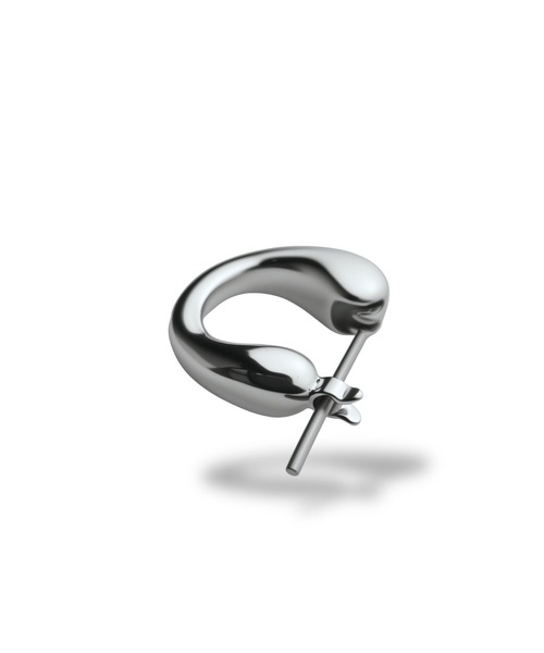 ピアス Drop Curve Hoop Pierce / 金属アレルギー対応 レディースの画像