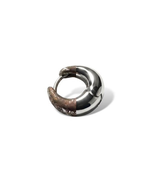 ピアス Drop Curve Hoop Pierce / 金属アレルギー対応 レディースの画像