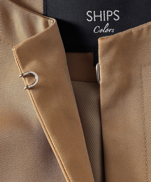 「SHIPS Colors」 ノーカラーコート MEDIUM オリーブ レディース_画像7